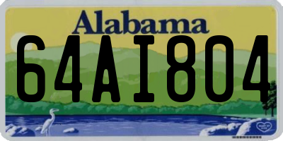 AL license plate 64AI804