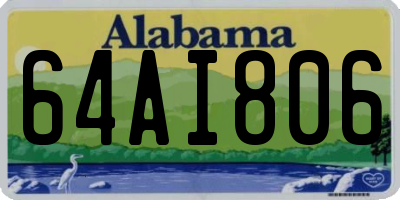 AL license plate 64AI806