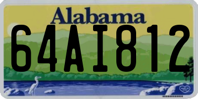 AL license plate 64AI812