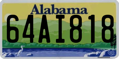 AL license plate 64AI818