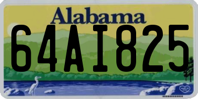 AL license plate 64AI825