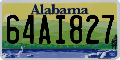 AL license plate 64AI827