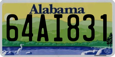 AL license plate 64AI831