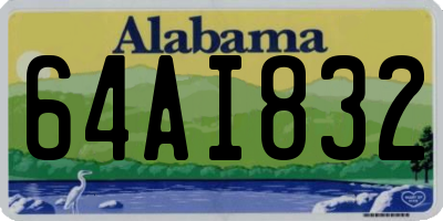 AL license plate 64AI832