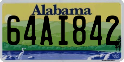 AL license plate 64AI842