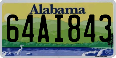 AL license plate 64AI843