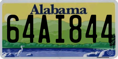 AL license plate 64AI844