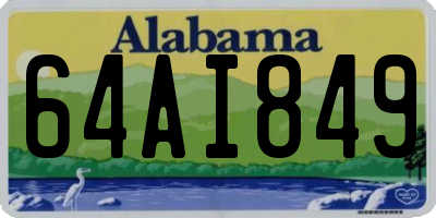 AL license plate 64AI849