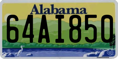 AL license plate 64AI850