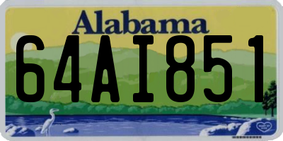 AL license plate 64AI851