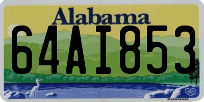 AL license plate 64AI853