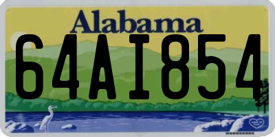 AL license plate 64AI854