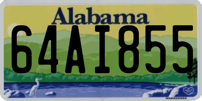 AL license plate 64AI855