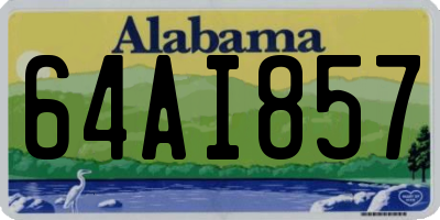 AL license plate 64AI857