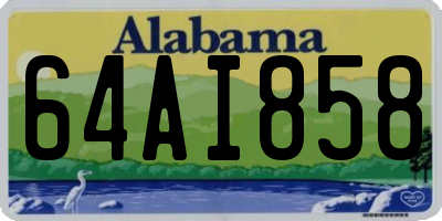 AL license plate 64AI858