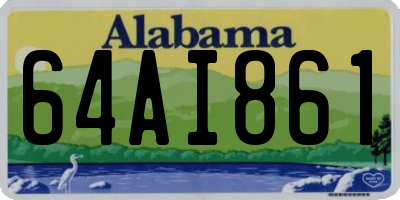 AL license plate 64AI861