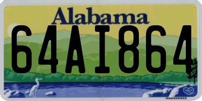 AL license plate 64AI864