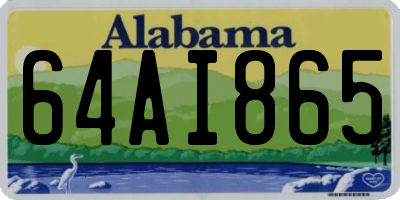 AL license plate 64AI865