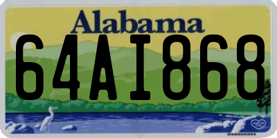 AL license plate 64AI868