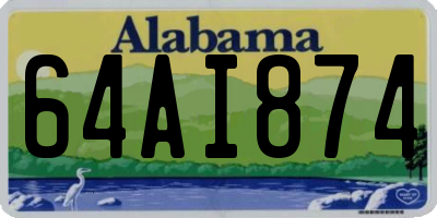 AL license plate 64AI874