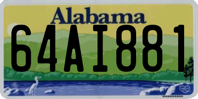 AL license plate 64AI881