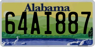 AL license plate 64AI887