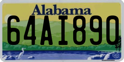 AL license plate 64AI890
