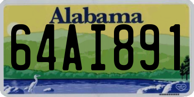 AL license plate 64AI891