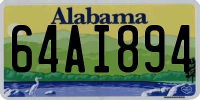 AL license plate 64AI894