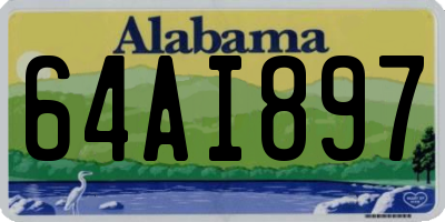 AL license plate 64AI897