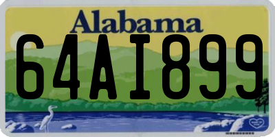 AL license plate 64AI899
