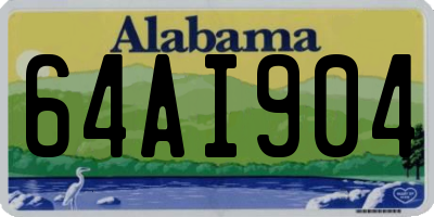 AL license plate 64AI904