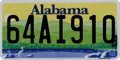 AL license plate 64AI910