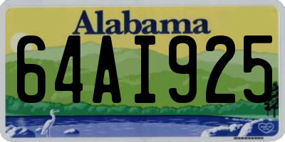 AL license plate 64AI925