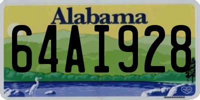 AL license plate 64AI928