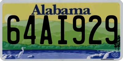 AL license plate 64AI929