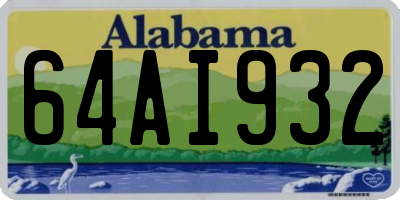 AL license plate 64AI932