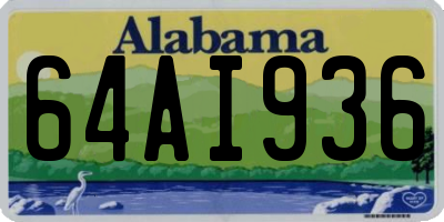 AL license plate 64AI936