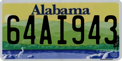 AL license plate 64AI943