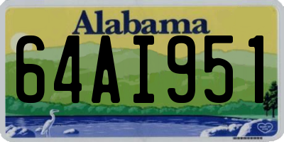 AL license plate 64AI951