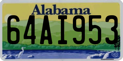 AL license plate 64AI953