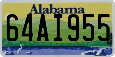 AL license plate 64AI955