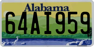 AL license plate 64AI959
