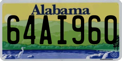 AL license plate 64AI960