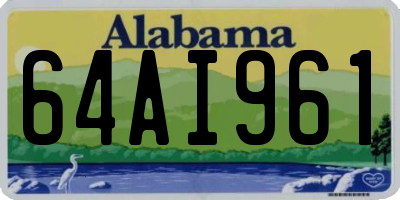AL license plate 64AI961
