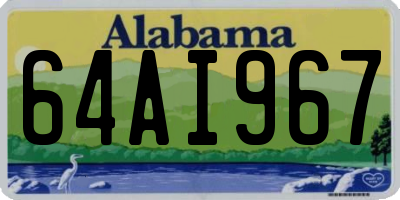 AL license plate 64AI967