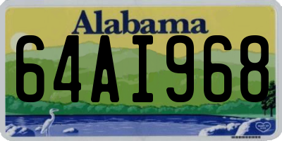 AL license plate 64AI968