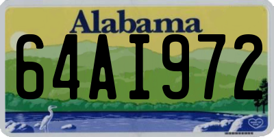 AL license plate 64AI972