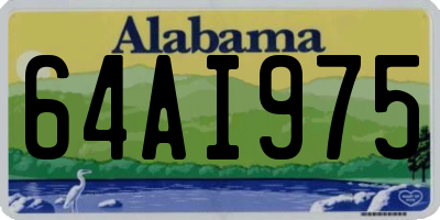 AL license plate 64AI975
