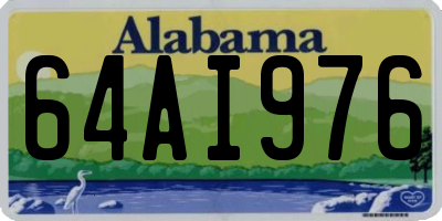 AL license plate 64AI976
